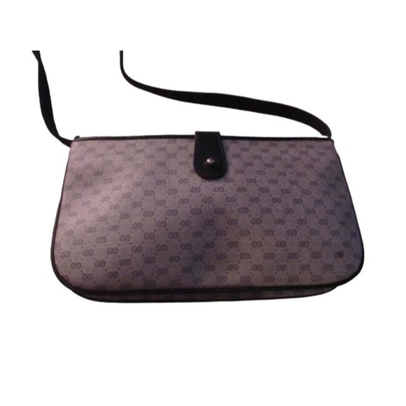 Gucci Vintage Blue Patent GG Coated Canvas Shoulder Bag - Picture 7 of 12